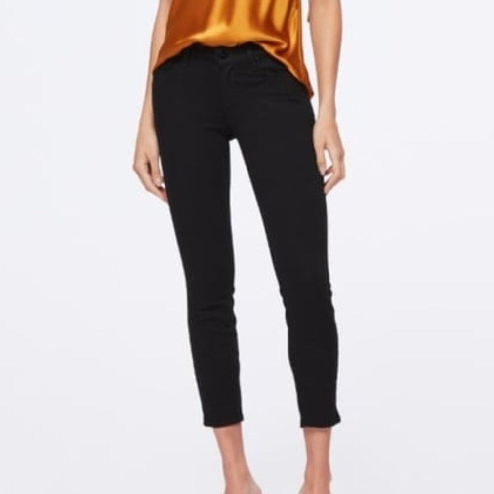 Paige Black Verdugo Crop Skinny Jeans Sz 26